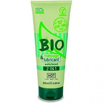 Gel lubrifiant Hot Bio Massage 2en1