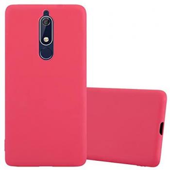 Cadorabo RGB‑Candy‑Hülle (Rot) für Nokia 5.1