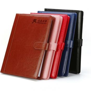 A4 Conference Folder with PU Leather and Writing Pad