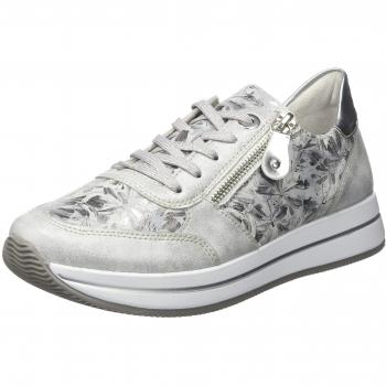 Remonte Damen D2501 Sneaker, Silber (Ice/Grau-Metallic/Argento 91), 44 EU