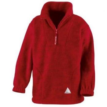 Red Zip‑Fleece for Kids 8–10