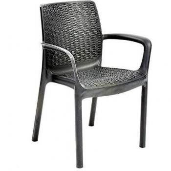 Silla BALI para exteriores, color Antracita