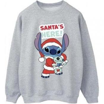 Sweatshirt in cotone Disney Lilo & Stitch Santa è qui per uomo