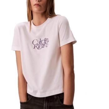 Calvin Klein Polo Bianco con Scritta – XS