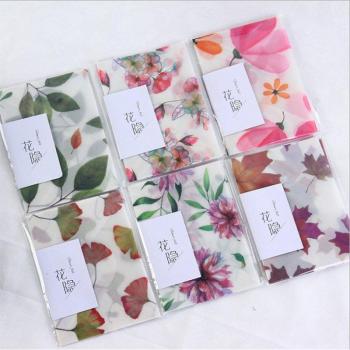 Student Office DIY Envelope Set – 90 x Retro Acid, Flower Pattern