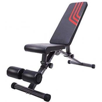 Flat/Incline/Decline Bench Press Station for Strength Training at Home