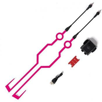 Iluminación LED Fría para Casco con Intermitencia y Batería