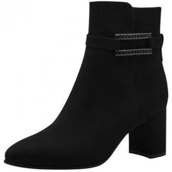 Damen Stiefelette MARCO TOZZI Blockabsatz schwarz