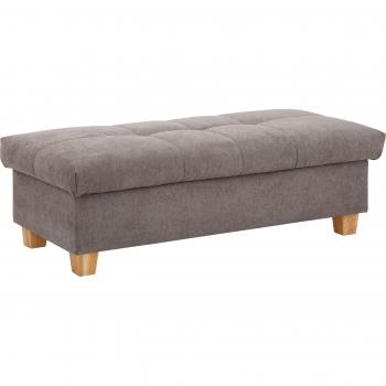 Hocker Lyla, grau, mit praktischem Stauraum