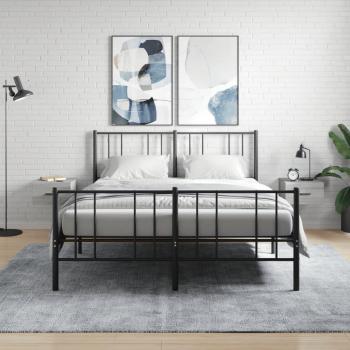 Comodini a Muro Grigio 2 pz 35x35x20 cm