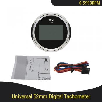 Écran tachymètre LED étanche 52 mm – Moto hors-bord, camion, voiture