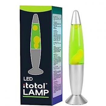 LAMPADA ITOTAL LAVA LED GLASSGREEN BASE SILVER CERA CHIARA