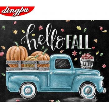 Peinture en diamant 5D voiture cartoon