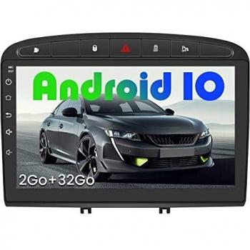 AWESAFE Autoradio Android 10.0 pour Peugeot 308/408