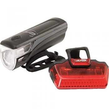 Pack éclairage frontal et arrière Speed‑LED USB – avec batterie interne