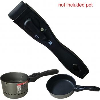 Poignée de pot détachable noire