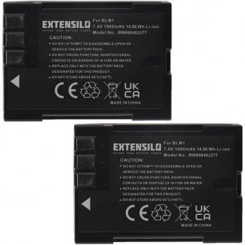 Extensilo Kameraakku 1900 mAh für Olympus