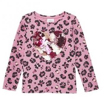 S.Oliver Junior Langarmshirt All‑over‑Print Rundhals Baumwolle