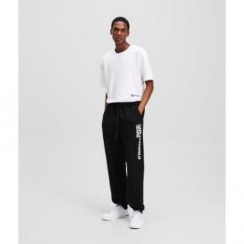 Pantaloni Sportivi Karl Lagerfeld Black S in Tessuto Tecnico