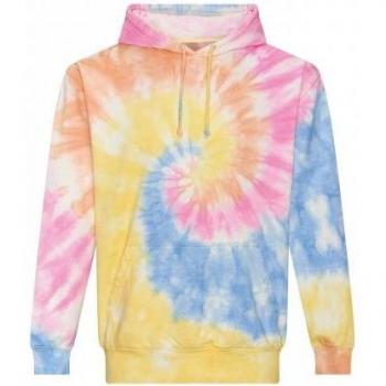 Unisex Awdis XXL Kapuzenpullover mit Swirl-Tie-Dye-Print