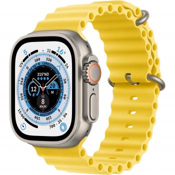 Apple Watch Ultra GPS + Cellular 49mm titanio Cinturino Ocean giallo