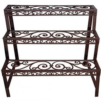 Soporte para plantas rectangular Marrón BPH33 Esschert Design