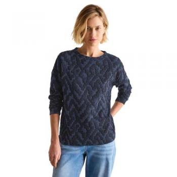 CECIL Langarm-Jacquardpullover