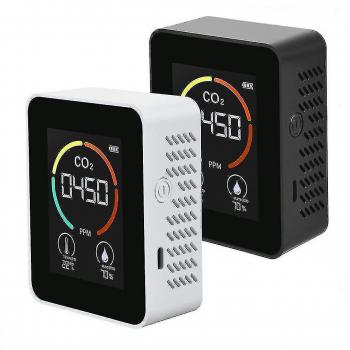 Moniteur de concentration de dioxyde de carbone Noir