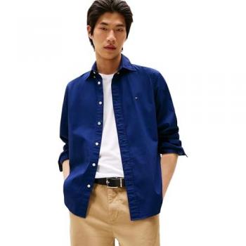 Tommy Hilfiger Businesshemd „FLEX POPLIN SOLID“ – Größe XL, N-Gr, preppy navy, regular fit, hüftlang