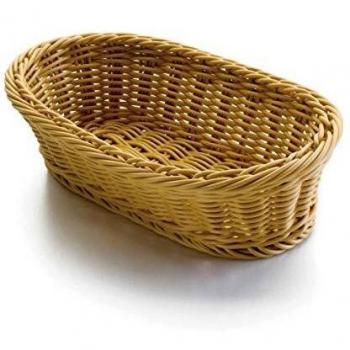 Corbeille Ovale Beige 28 x 16 x 8 cm