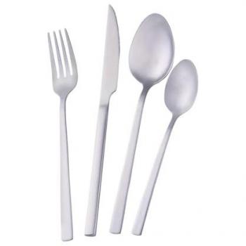 Premium 16‑Piece Stainless Steel Silver Cutlery