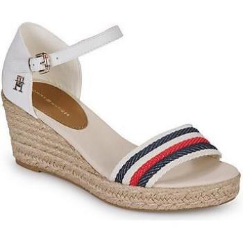 Taille 40 – Espadrilles à Talon Compensé Tommy Hilfiger – Blanc