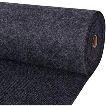 Exhibition Rib Carpet, 1.2x15 m, Anthracite