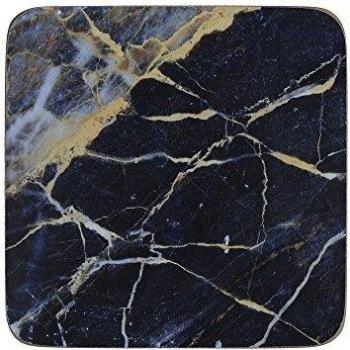Navy Marble Premium Coasters 10.5 x 10.5 cm