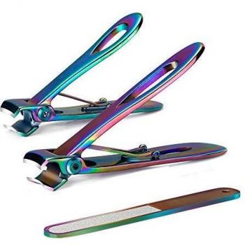 Coupe-ongle professionnel en acier inoxydable 3 pièces pour hommes, seniors, femmes