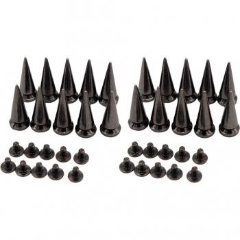 Pack 20 Rivets Noir 25 mm – Matériel Artisanat Cuir