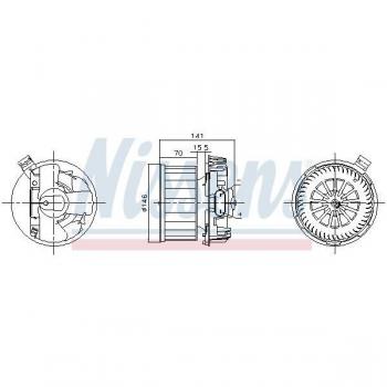 Nissens 87619 Cabin Air Fan