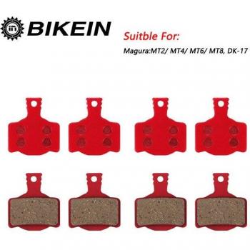 Bikein 4 Paar MTB Schijfremblokken voor Magura MT2 MT4 MT6 MT8 DK-17