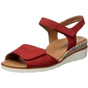 ARA Damen Plateausandalen Lugano 1235709, Rot