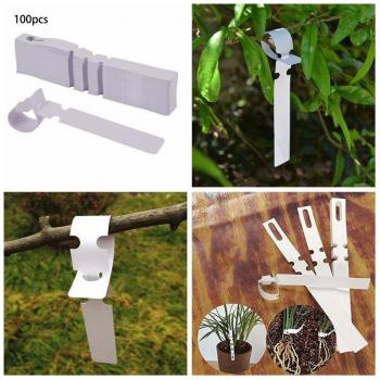100 Pcs White Plant Labels