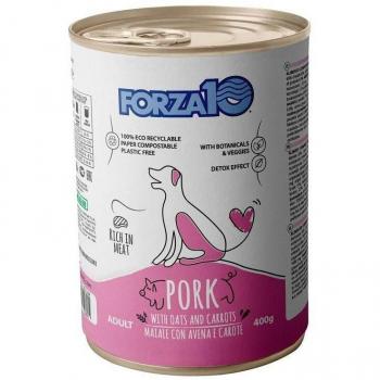 Forza10 Alimentation Humide Porc & Avoine pour Chiens 12x400g