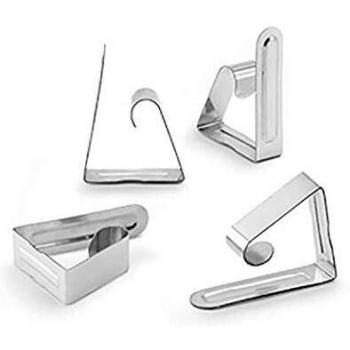 Inofix Edelstahl Tischdeckenklammern (Blister)