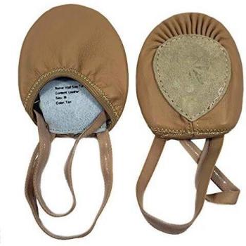 DANCEYOU Girls' Leather Jazz Dance Shoes with Strap