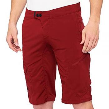 Pantaloni da Ciclismo 100percent Ridecamp Rosso 34