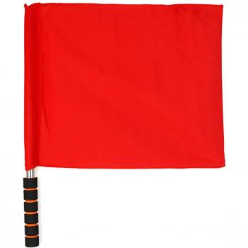 Drapeau d'arbitre TSUNDEAU Rouge avec prise facile