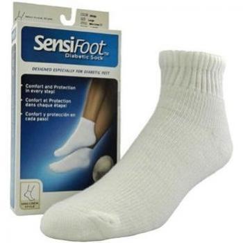 Calcetines Jobst Sensifoot Cortos Blancos, 1 Unidad