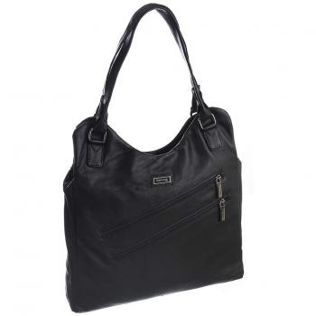 Schulterkoffer Greenland Nature – Nappa‑Leder, Schwarz