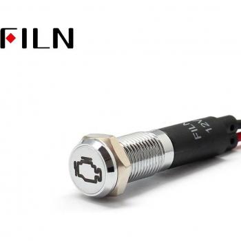 FILN 8mm LED Indicator Light for Car Dashboard