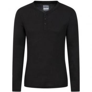 Mountain Warehouse Talus Henley Thermo-T-Shirt für Herren M Kohle