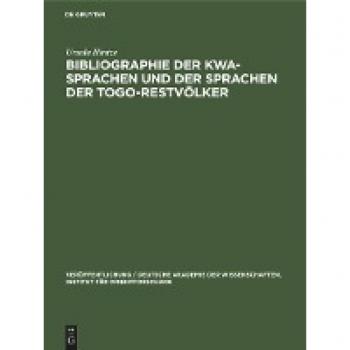 Bibliographie der Kwa-Sprachen und der Sprachen der Togo-Restvölker